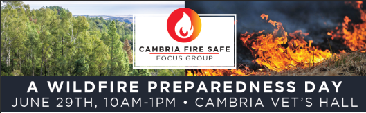 Cambria Fire Safe-Wildfire Preparedness Day[header